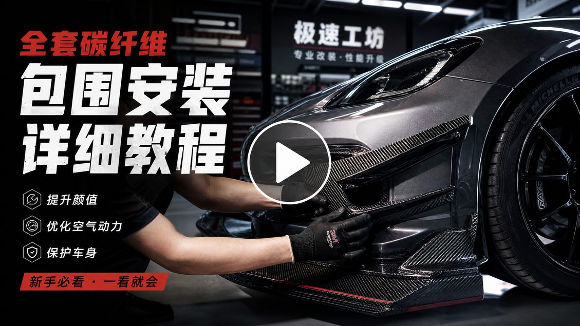 寸止挑战碳纤维改装视频教程